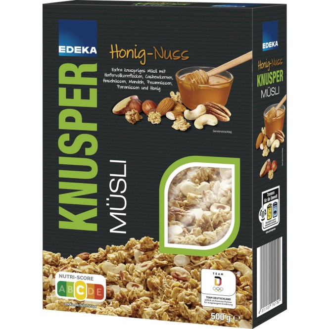 EDEKA Knuspermüsli Honig-Nuss 500G