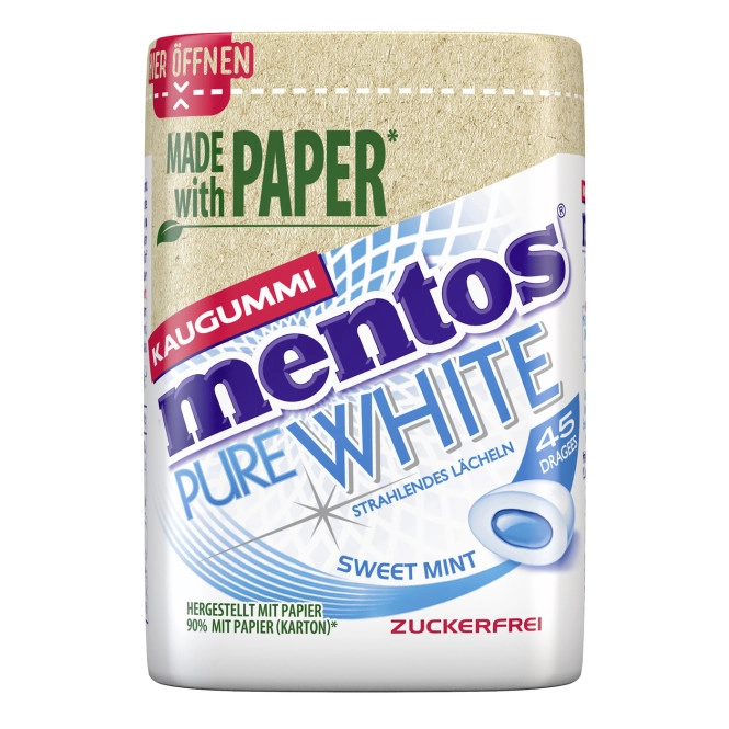 Mentos Pure White Sweet Mint 90G