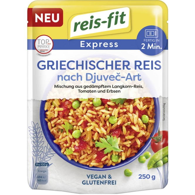 Reis-fit Express Griechischer Reis nach Djuvec-Art 250G