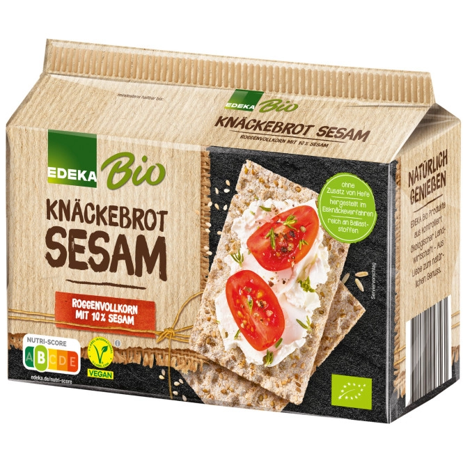 EDEKA Bio Knäckebrot Sesam 250G