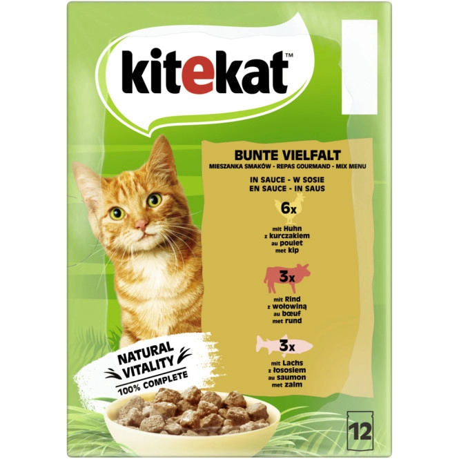 Kitekat Bunte Vielfalt in Sauce 12x 85G