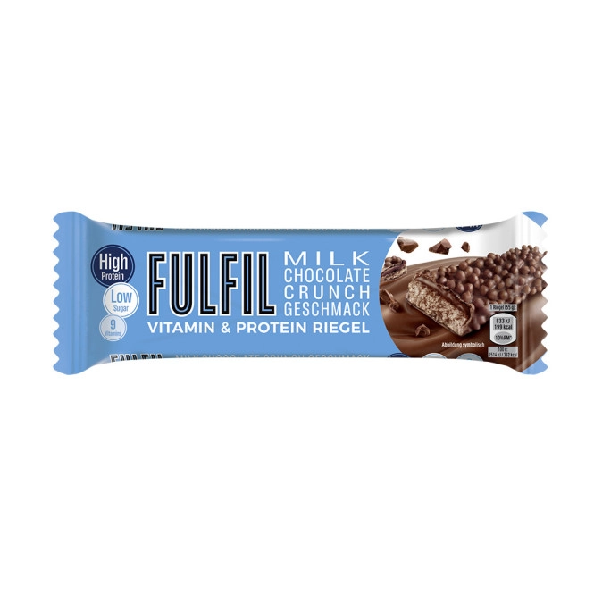 Ferrero Fulfil Vitamin & Protein Riegel Milk Chocolate Crunch Geschmack 55G