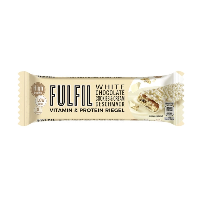 Ferrero Fulfil Vitamin & Protein Riegel White Chocolate Cookies & Cream Geschmack 55G