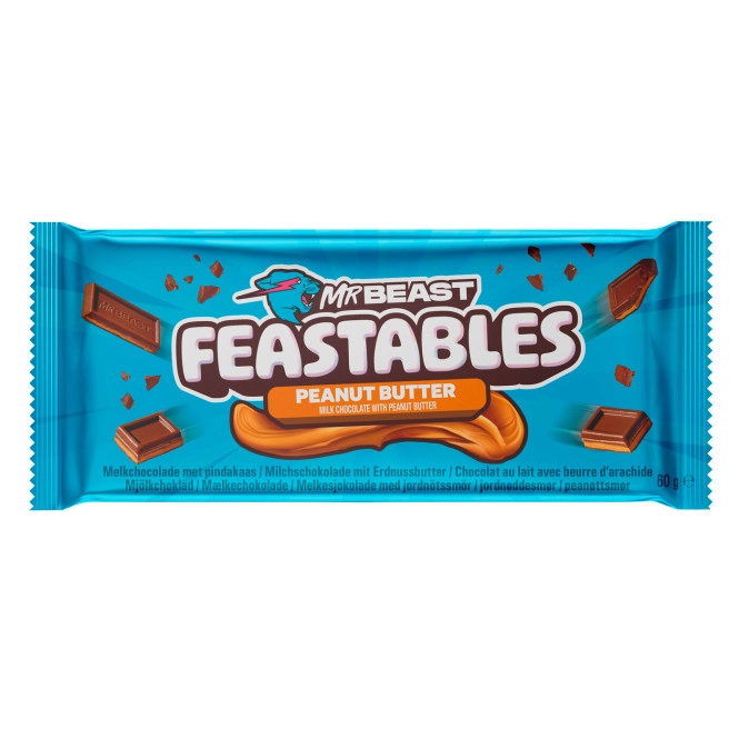 Mr Beast Feastables Peanut Butter 60G