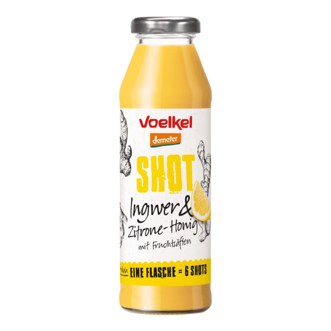 Voelkel Demeter Shot Ingwer & Zitrone-Honig 0,28L