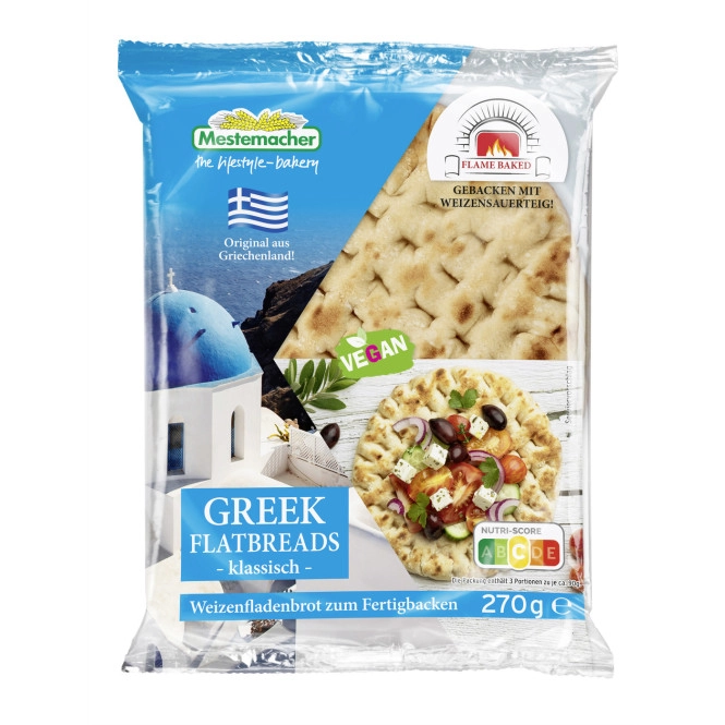 Mestemacher Greek Flatbread klassisch 3ST 270G