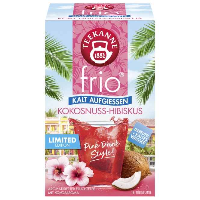 Teekanne Frio Hibiskus-Kokosnuss 18ST 45G