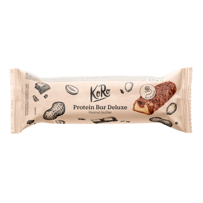 KoRo Protein Bar Deluxe with Peanut Butter 55G