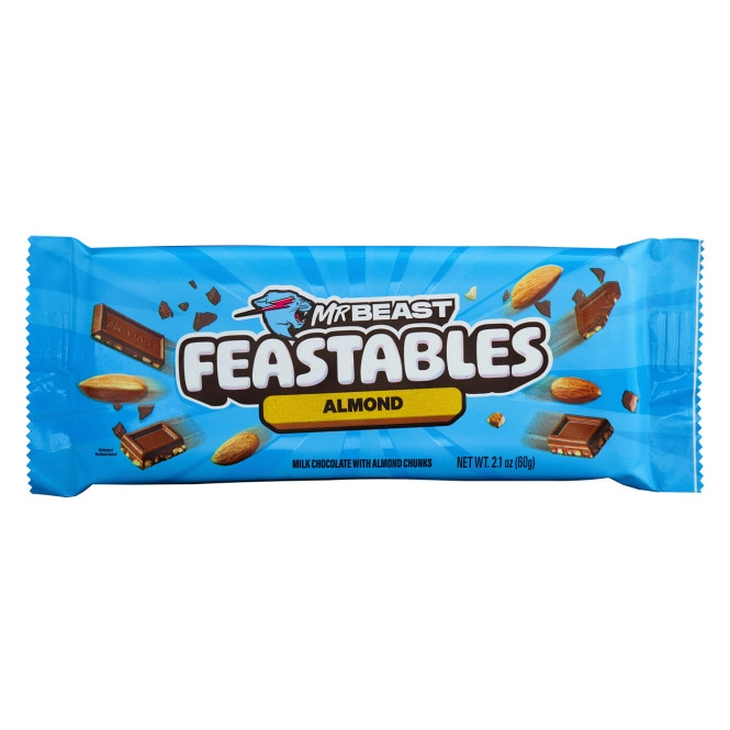 Mr Beast Feastables Milk Almond 60G