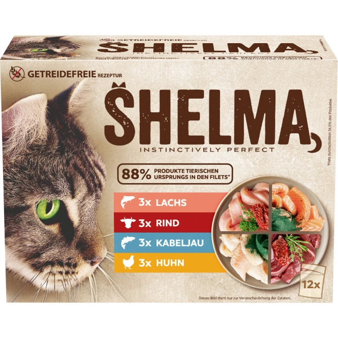 Shelma getreidefrei Meat Fish 12x85G