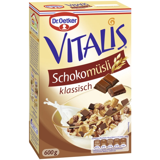 Dr.Oetker Vitalis Schoko Müsli klassisch 600G