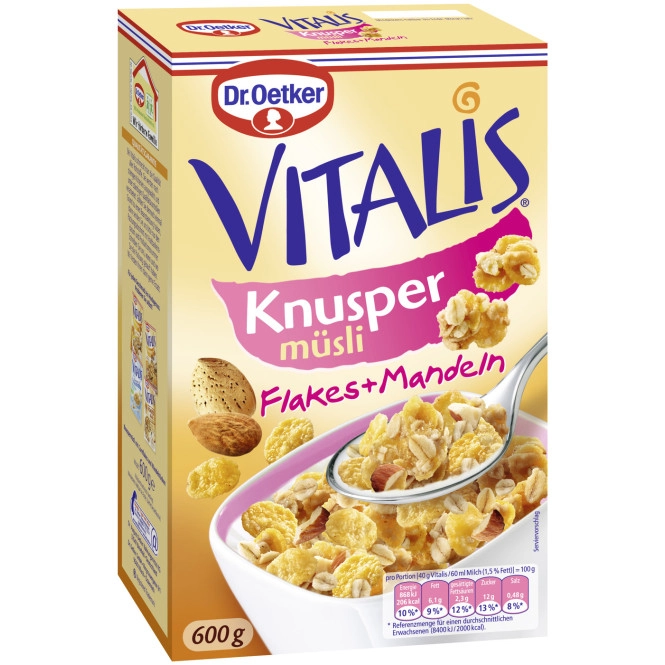 Dr.Oetker Vitalis Knusper Flakes 600G