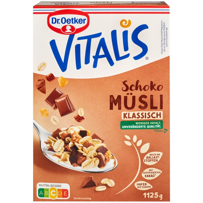 Dr.Oetker Vitalis Schoko Müsli klasssisch 1125G