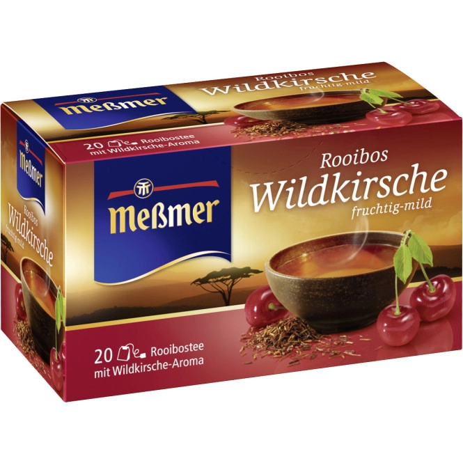 Meßmer Tee Rooibos Wildkirsche 20ST 40G