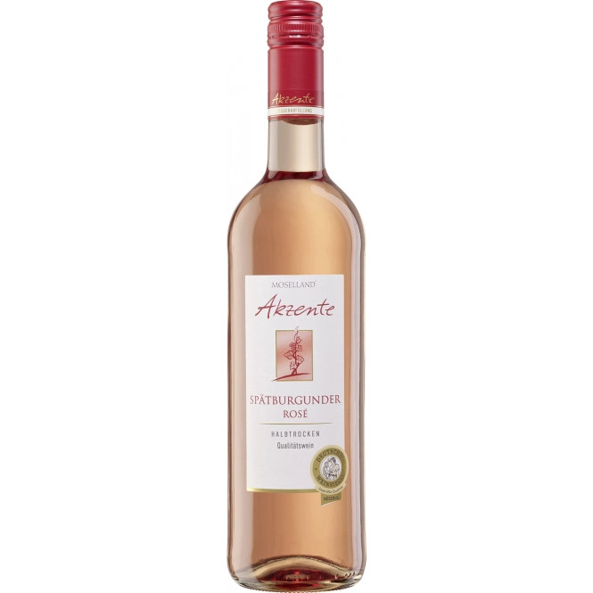 Moselland Akzente Spätburgunder Rose halbtrocken 0,75L