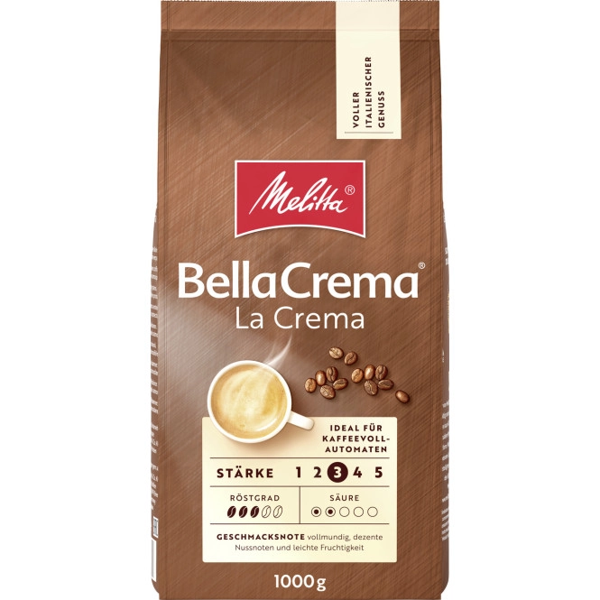 Melitta BellaCrema Kaffee LaCrema ganze Bohnen 1kg