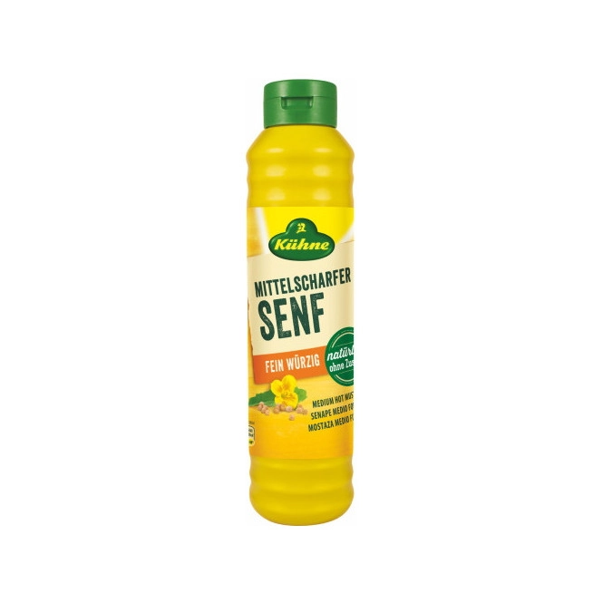 Kühne Mittelscharfer Senf 875ML