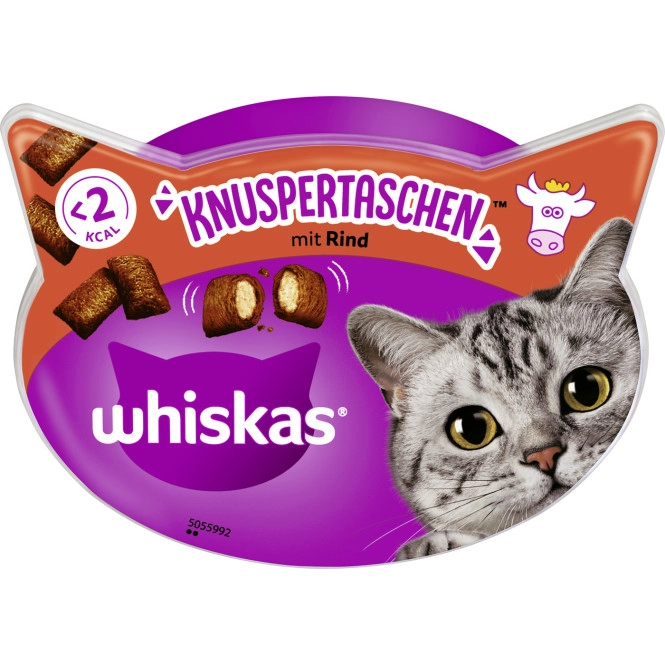 Whiskas Knusper-Taschen mit Rind 60G