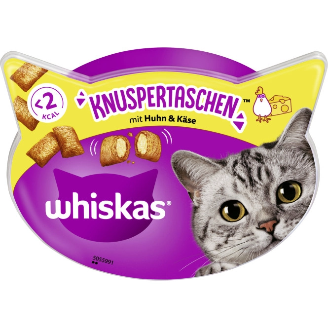 Whiskas Knusper-Taschen mit Huhn & Käse 60G