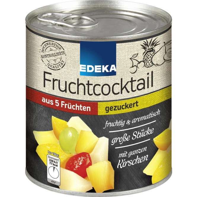 EDEKA 5-Fruchtcocktail gezuckert 820G