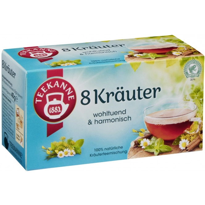 Teekanne 8 Kräuter 20ST 40G