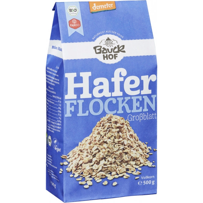 Bauckhof Demeter Bio Haferflocken Großblatt 500G