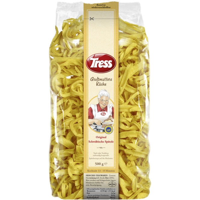 Tress Großmutters Küche Original Schwäbische Spätzle 500G