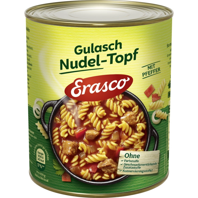 Erasco Gulasch Nudel-Topf 800G