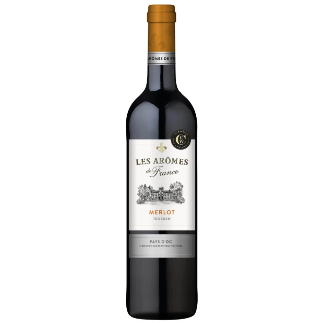 Les Arômes de France Merlot Rotwein trocken 0,75L