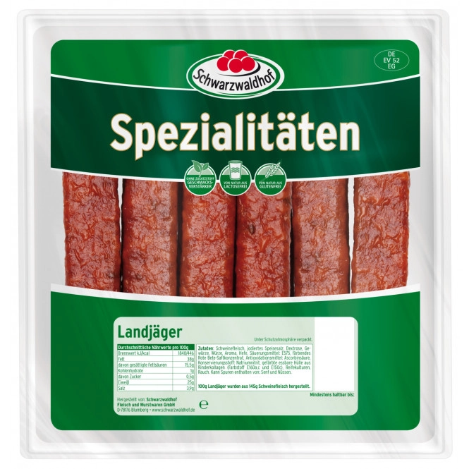 Schwarzwaldhof Landjäger 6 Paar 480G