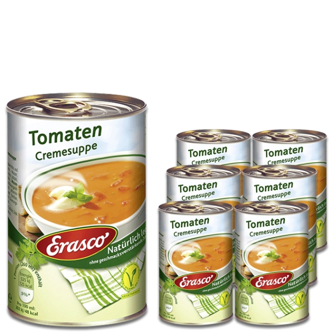 Erasco Tomaten Cremesuppe 6x390ML