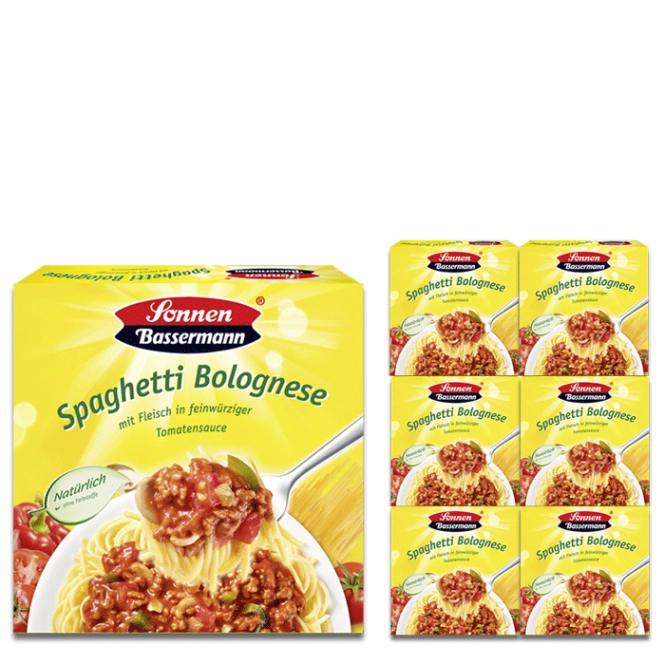 Sonnen Bassermann Spaghetti Bolognese Menü 6x375G