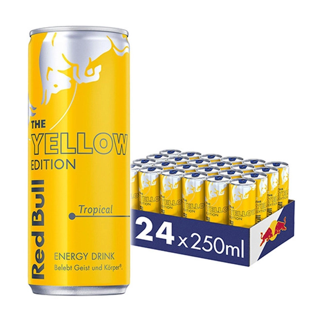 Red Bull Energy Drink Yellow Edition Tropical 24x250ml