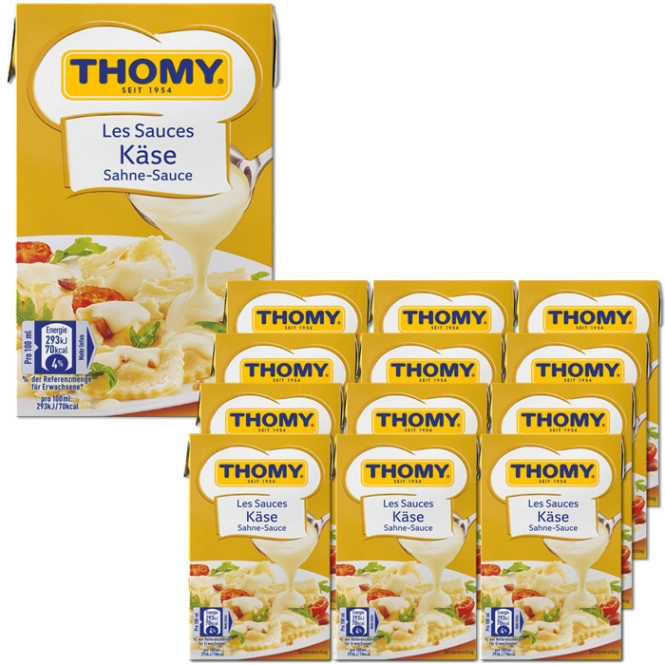 Thomy Les Sauces Käse Sahne-Sauce 12x250ML