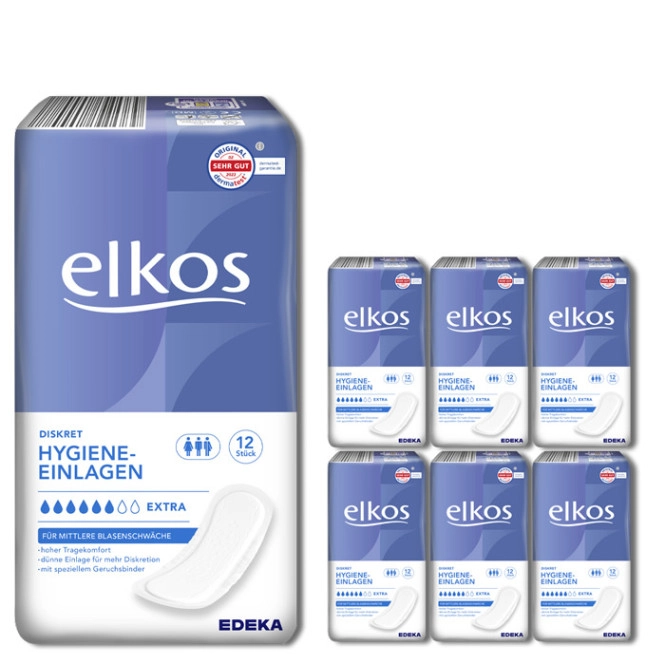 elkos Hygiene-Einlagen Extra 6x12ST