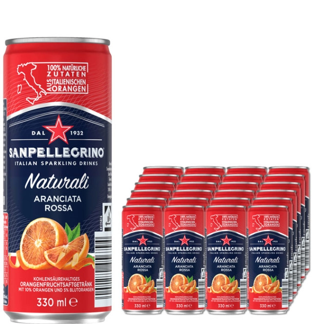 Sanpellegrino Naturali Aranciata Rossa 24x0,33L