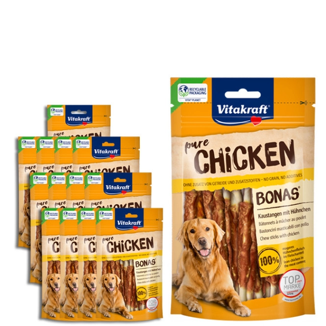 Vitakraft Pure Chicken Bonas Kaustangen Huhn 13x80G