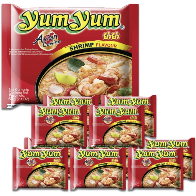 Yum Yum Instantnudeln Shrimps 10x60G