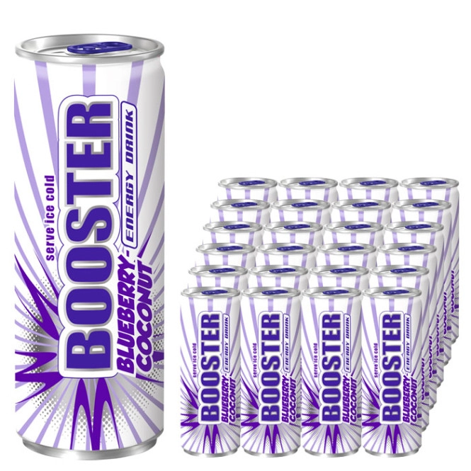 Booster Energydrink Blueberry-Coconut 24x0,33L