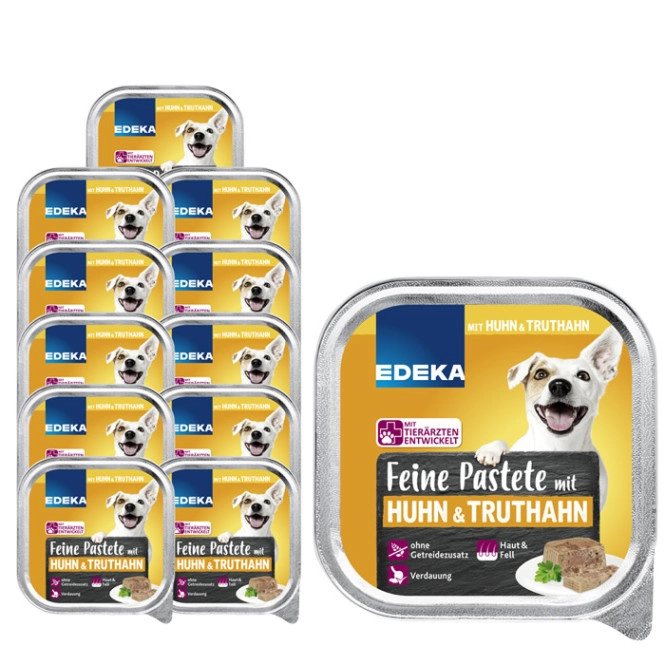 EDEKA Feine Pastete mit Huhn & Truthahn 11x150G