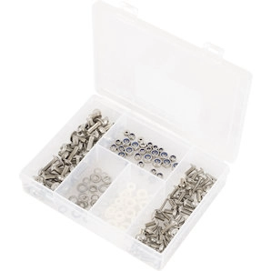 Verkleidungsschrauben-Set 180-teilig, Edelstahl Louis