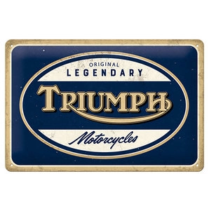 Triumph Blechschild Motorcycle Maße: 30 x 20 cm