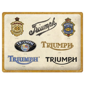 BLECHSCHILD TRIUMPH EVOLUTION BXH:40X30CM Triumph