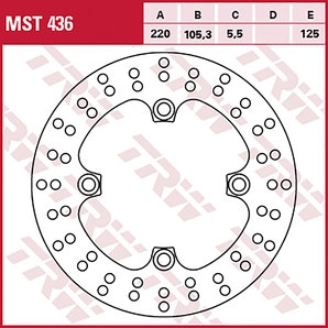 TRW Bremsscheiben Racing, Hinten Klappbar, windschnittig