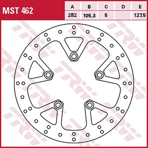 TRW Bremsscheiben Racing, Hinten Klappbar, windschnittig