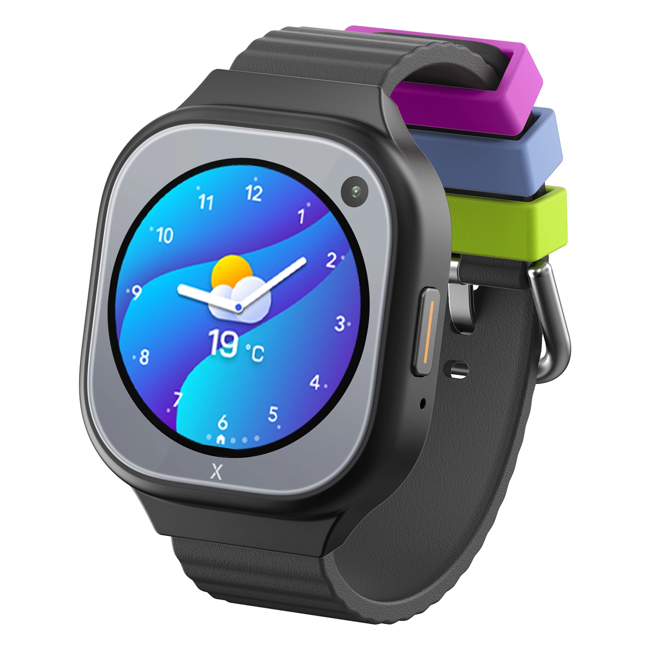 Xplora X6Pro schwarz | Kinder-Smartwatch | 1.2" Display | IP68 | Schulmodus | Telefon | GPS | Sicherheitszonen | SOS-Funktion | Schrittzähler