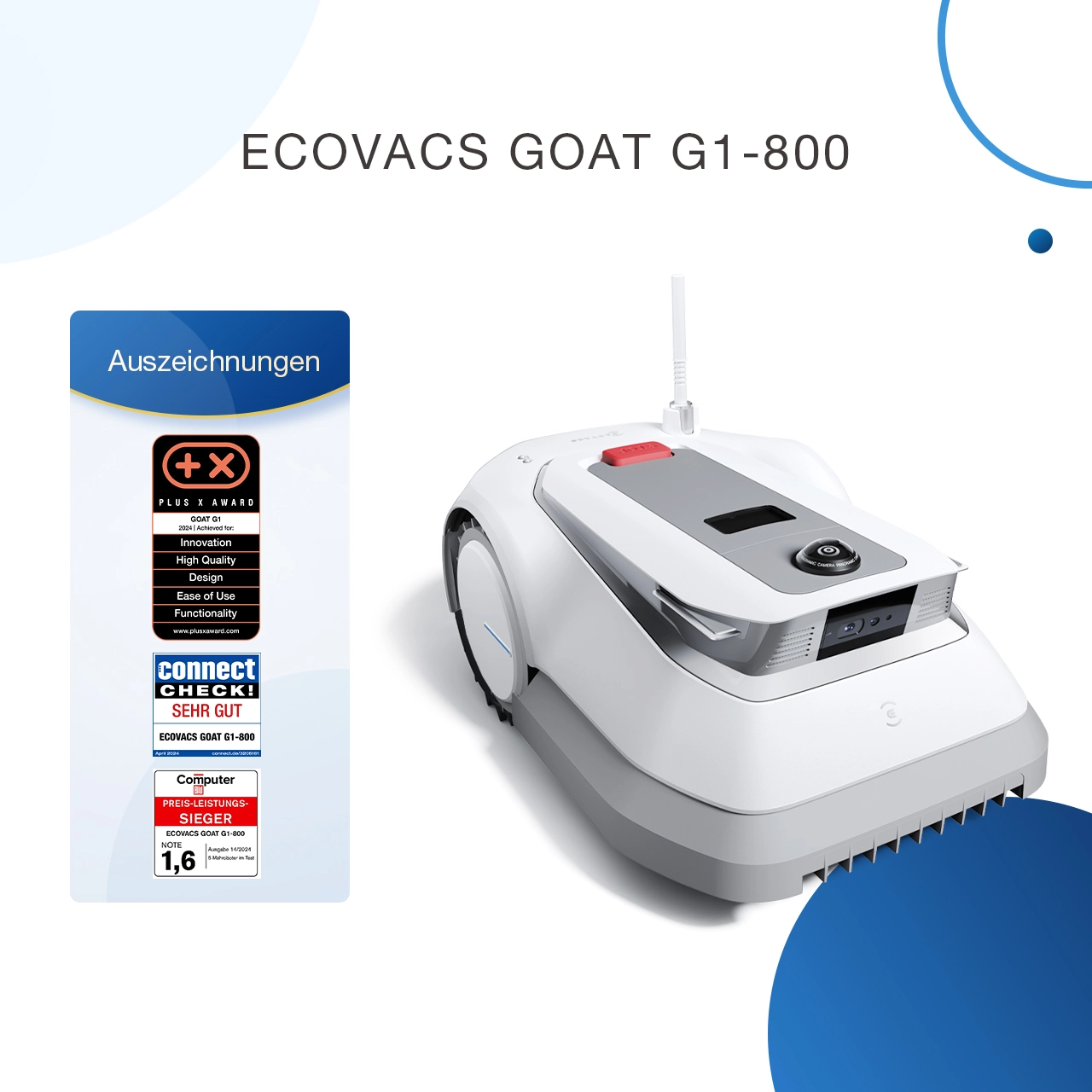 ECOVACS GOAT G1-800 Weiß