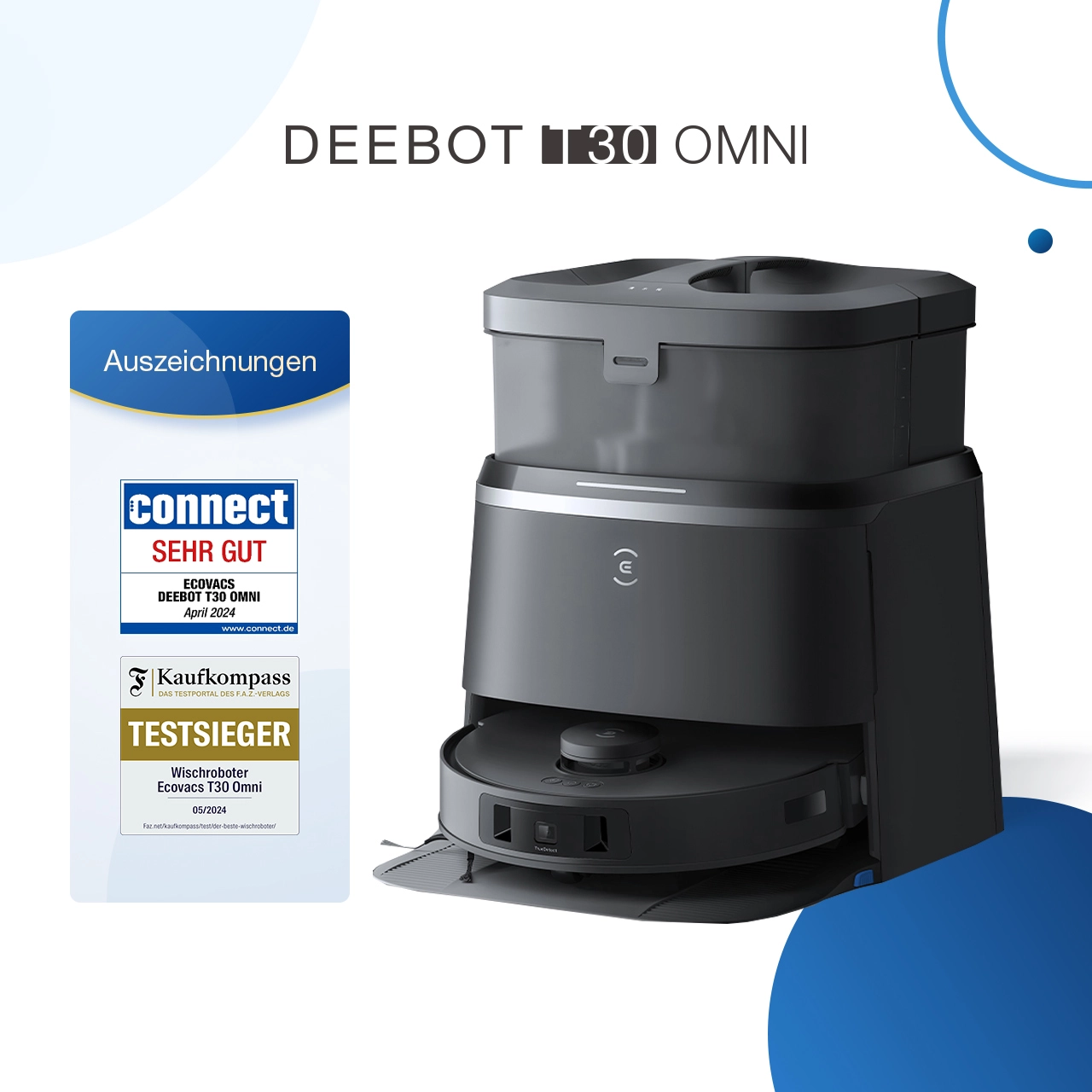 DEEBOT T30 OMNI Schwarz