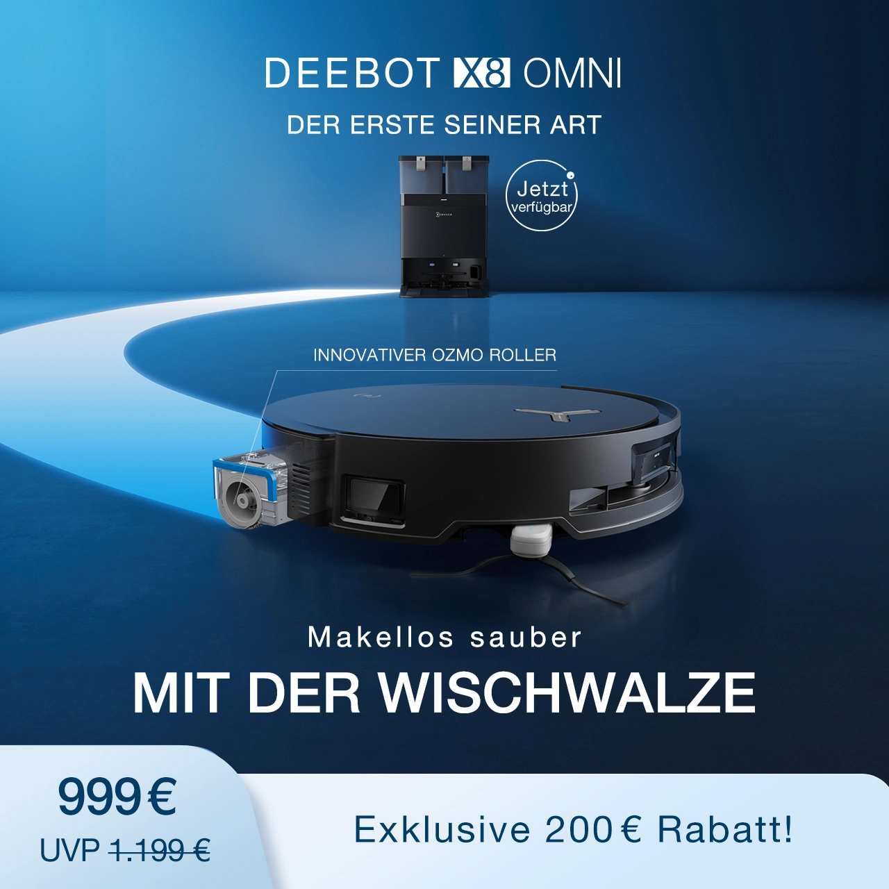 DEEBOT X8 OMNI Schwarz