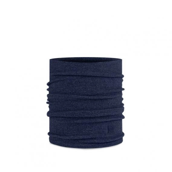 Sommer Stirnband Buff Merino Fleece Solid Navy